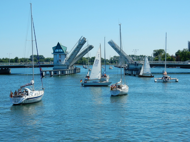 ships, sun, tourism, city, beautiful, mast, waterfront, marina, pole, Kappeln, holidays, mecklenburg, mode of transportation, sailboat, moored, spring