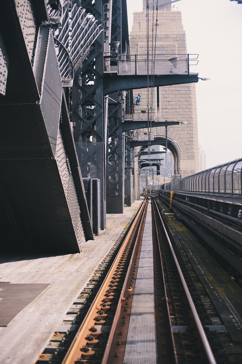 1080P, railway, city, building, urban, power lines