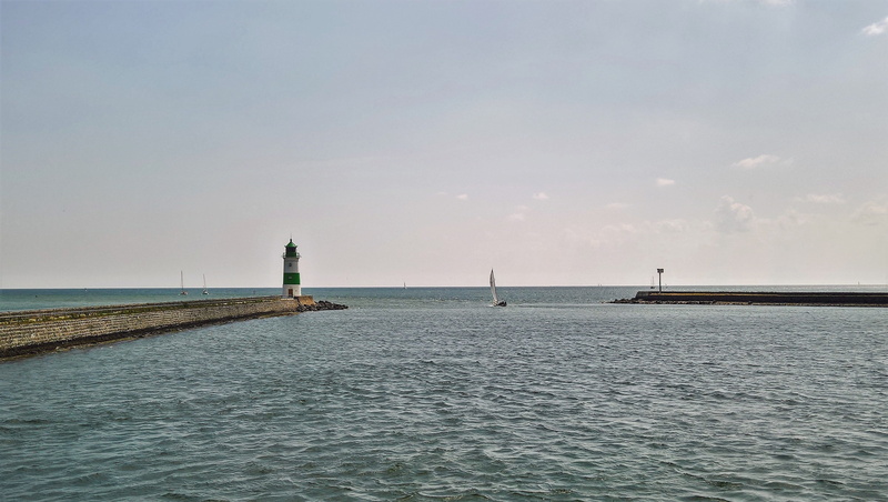 lighthouse, kappeln, 4K, day, built structure, nature, light, tranquility, schlei, horizon over water, maritime transport, approximately, sea, water, nautical vessel
