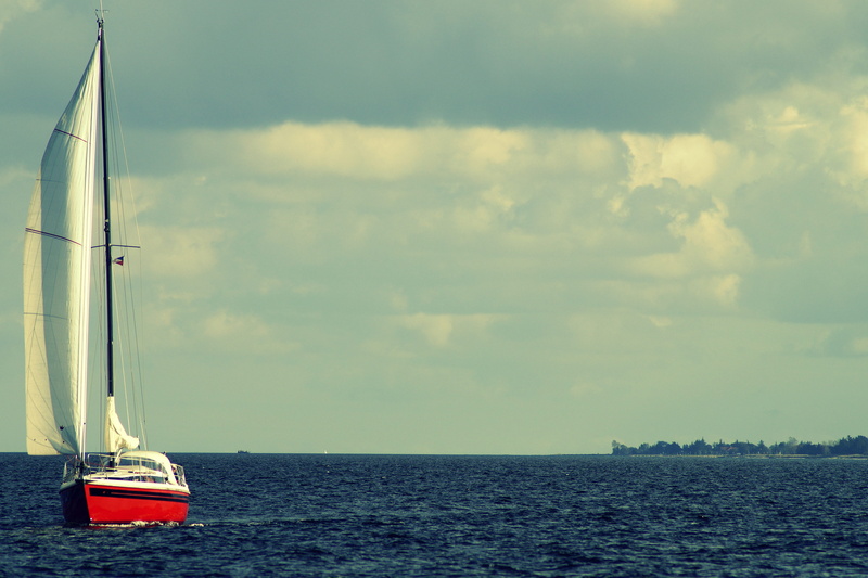 sailing boat, beauty in nature, baltic sea, vacations, blue, travel, sea, luxury, enjoy, transportation, nautical vessel, boat, scenics - nature, sunbeam