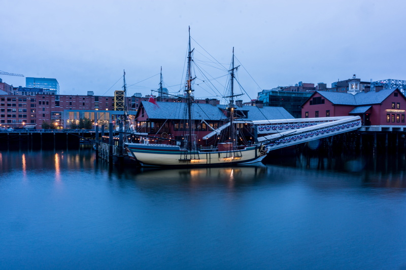 built structure, pole, mode of transportation, building exterior, harbor, boat, 5K, dock, city, boston, buildings, nautical vessel, mast, marina, passenger craft