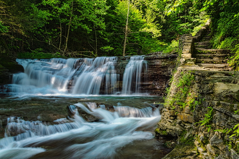 1080P, landscapes, state parks, beauty In Nature, nature, lapse, daytime, photo, Cascade, time, tropical Rainforest, freshness, stream, leaf, time-lapse
