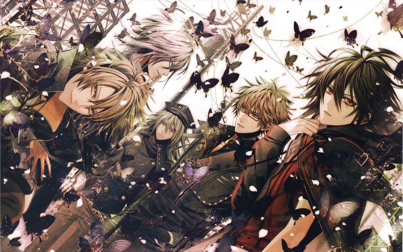 indoors, Shin (Amnesia), nature, representation, Ikki (Amnesia), Kent (Amnesia), choice, variation, abundance, Ukyo (Amnesia), full frame, close-up, no people