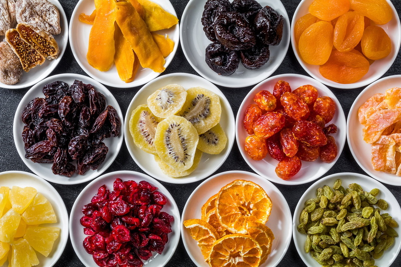 kiwi, prunes, dried apricots, dates, dried fruits, figs, orange, raisins, 1080P