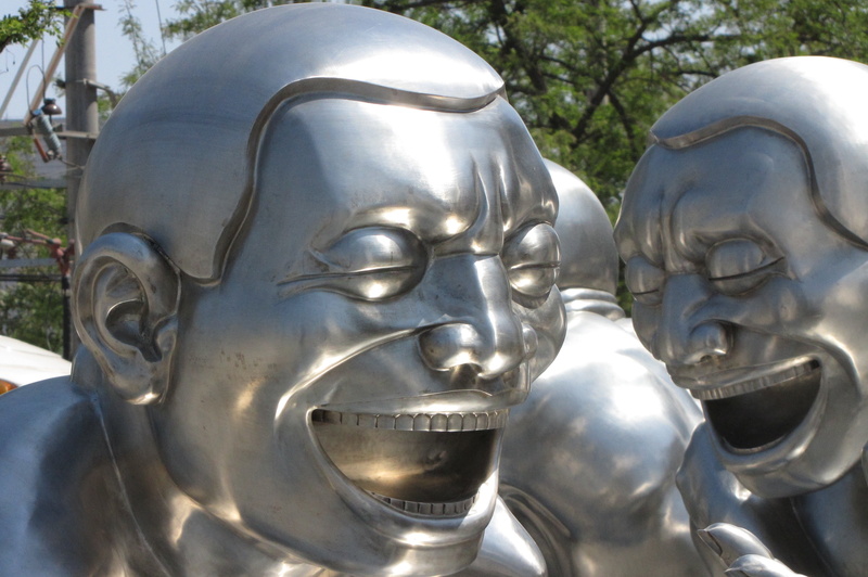 beijing, laugh, faces, creativity, sculpture, close-up, outdoors, spirituality, craft, representation, no people, peking, religion, the past, statue, chinese
