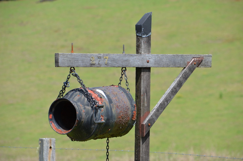 security, no people, byron bay hinterland, outdoors, northern new south wales, day, focus on foreground, metal, chain, wood - material, 4K, close-up, mailbox