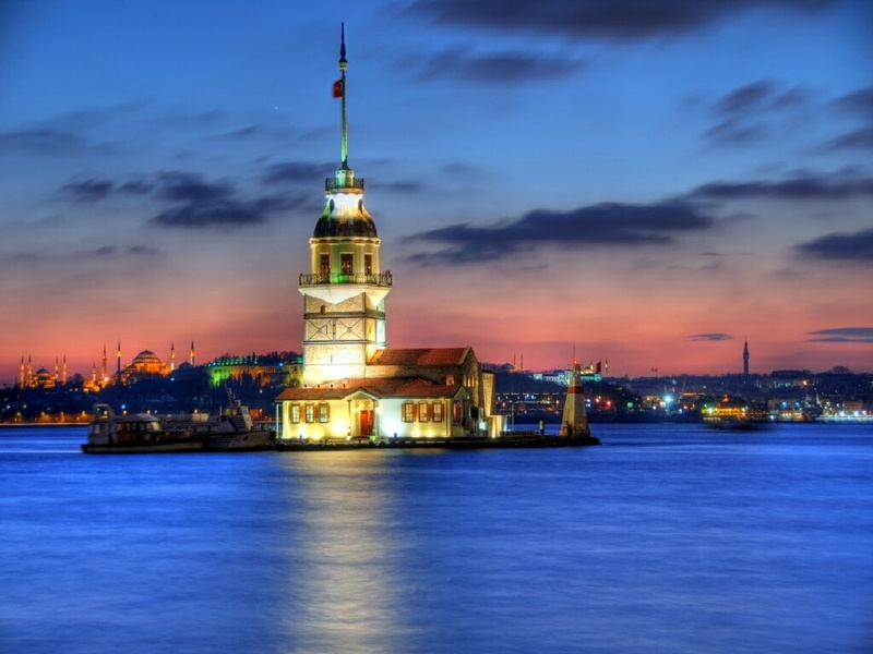 history, night, dusk, skyscraper, city, architecture, outdoors, illuminated, waterfront, cloud - sky, nature, building, tower, sky, cityscape, office building exterior