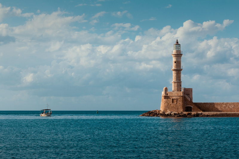 holiday, gray, photography, boot, lighthouse, building exterior, blue, greece, no people, 5K, sailboat, architecture, greek, body, near, coast, waterfront