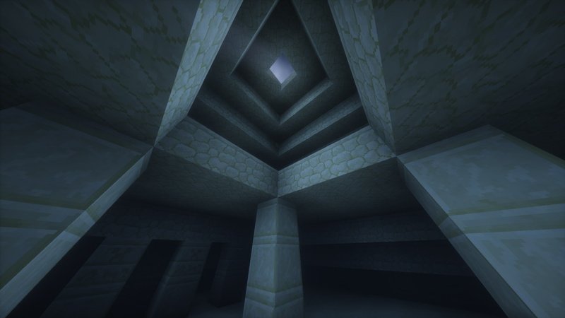 no people, directly below, Minecraft, video games, architecture, pattern, 1080P, backgrounds, day, nature, geometric shape, architectural column, full frame