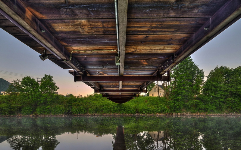 nature, day, lake, hd photo  nature  1920x1200, bridge, connection, plant, tree, no people, 1080P, built structure, bridge - man made structure, reflection