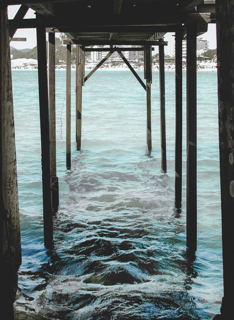 diminishing perspective, grecia, day, brazil, brasil, beach, no people, 2K, nature, outdoors, architecture, blue water, pier, beauty in nature, santorini