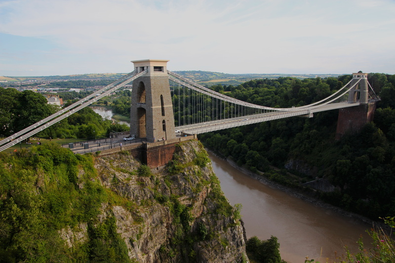 bridge - man made structure, bridge, ancient, sky, bristol, connection, england, engineering, design, isambard, tower, suspension, completed, building