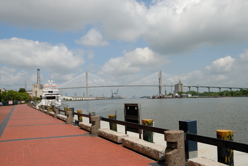 4K, transportation, city, district, bridge, mode of transportation, outdoors, suspension, town, nautical vessel, sky, riverfront, river, america, architecture