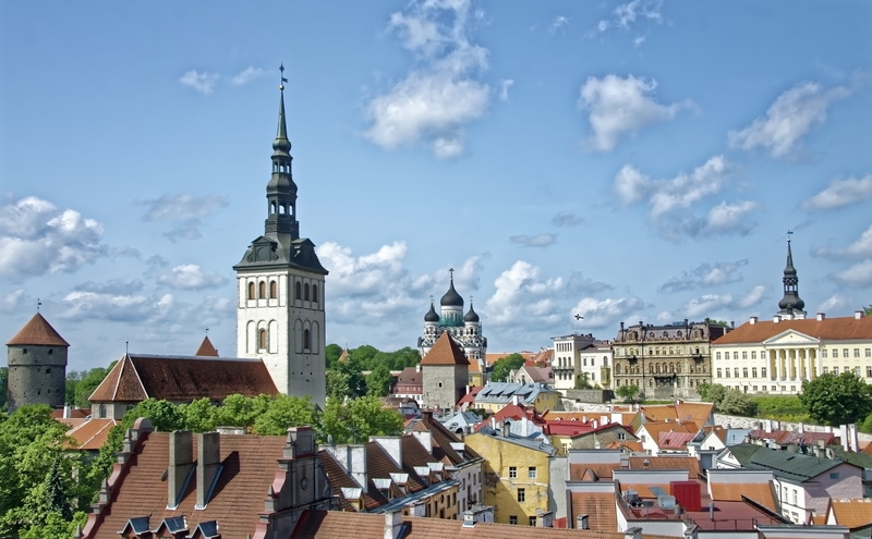 city, architecture, residential district, nature, tallinn, built structure, building exterior, travel destinations, building, panorama, no people, historic center