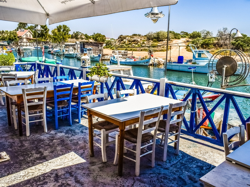 chair, place setting, setting, 5K, outdoors, island, nature, architecture, tree, table, swimming pool, travel destinations, tourism, water, land, mediterranean