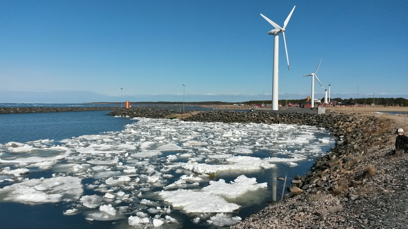 2K, power in nature, sea, alternative Energy, clear sky, blue, hailuoto, wind Power, wind Turbine, water, power, energy, recycling, nature, outdoors, environment