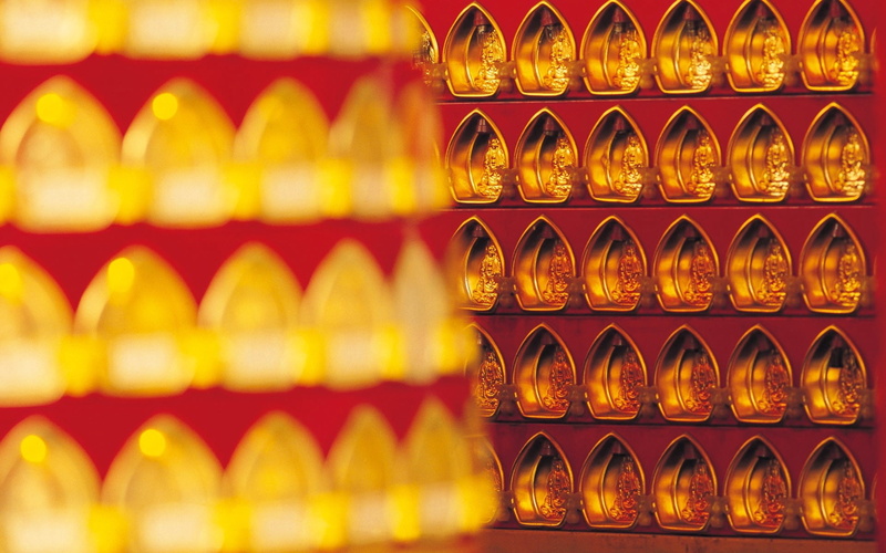 decor, indoors, refreshment, lot, glass, large group of objects, gold Colored, cultures, shelf, stack, side by side, full frame, orange color, pattern