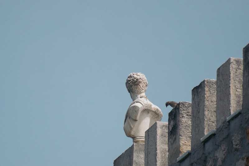 statue, spirituality, male likeness, kalamata, tower, creativity, ancient, 4K, little, day, nature, animal, minimalist, no people, clear sky, chrani, belief