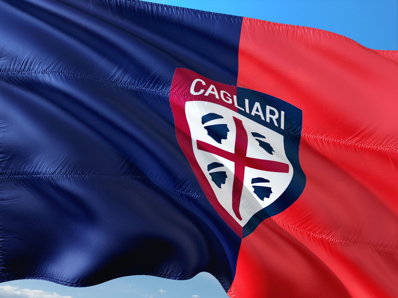 white color, full frame, pattern, seria a, waving, red, small group of objects, blue, patriotism, business, no people, italy, sport, flag, close-up, football