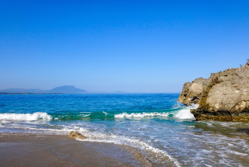 motion, nature, Sea, clouds, sea, vacations, 4K, coast, summer, blue, island, asia, scenics - nature, beach, landscape, aquatic sport, beautiful beaches