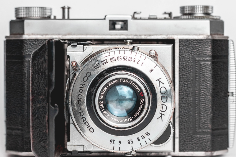 lens - optical instrument, classic, technology, 5K, lense, leather, kodak, machinery, number, vintage, photography themes, equipment, indoors, old, electrical equipment