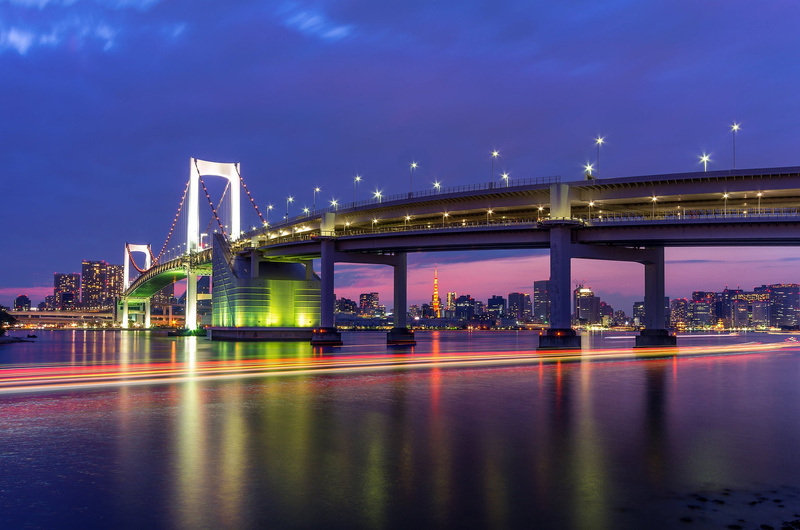 brooklyn Bridge, river, long exposure, lilac, city, concrete, outdoors, gray, shutter speed, waterfront, nature, lighting, travel destinations, night, suspension Bridge
