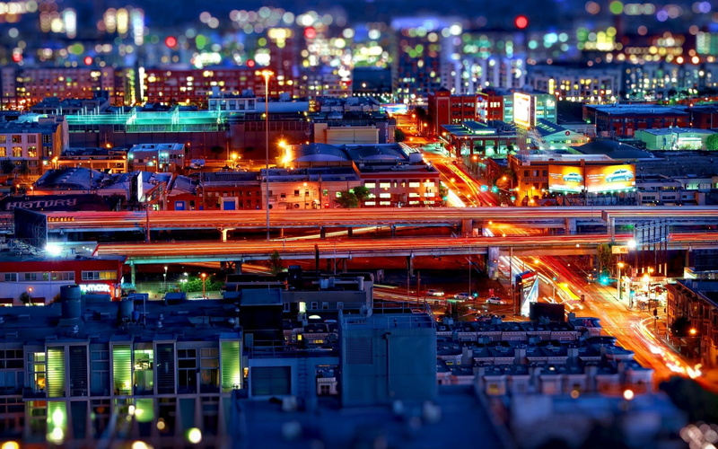 urban Skyline, illuminated, dusk, lighting Equipment, long exposure, harbor, gray, light trail, transportation, outdoors, no people, bokeh, city, building Exterior