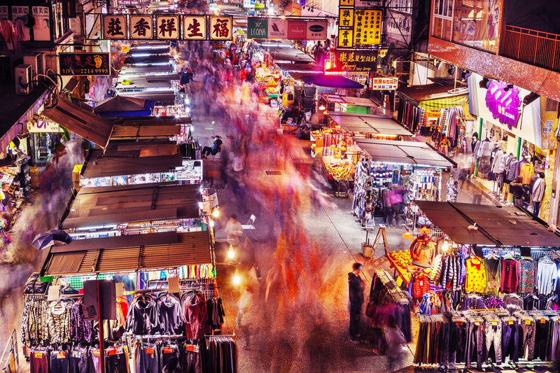 building exterior, time, market, motion, celebration, clothes, architecture, crowd, people shopping, shop, people, 5K, market stall, city street, blurred motion