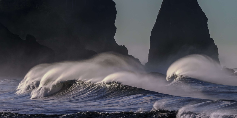 land, washington state, scenics - nature, scene, environment, surf, rock - object, nature, sea, rock, ocean, motion, sky, first beach, beach, pacific, beauty in nature