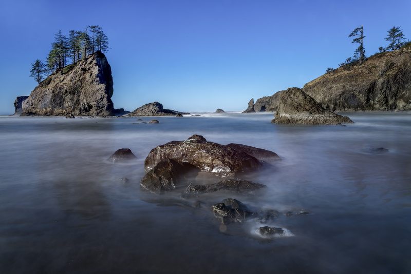 olympic national park, heavy surf, rock formation, stack rock, travel destinations, ocean, non-urban scene, sea, second beach, no people, seascape, outdoors