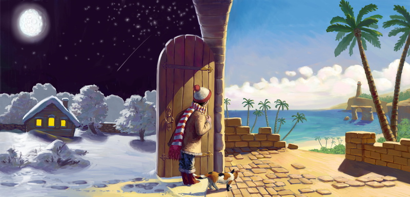 day, winter, no people, sand, christmas, art and craft, palm tree, clouds, painting, the door, shore, creativity, architecture, scarf, tree, the moon, art