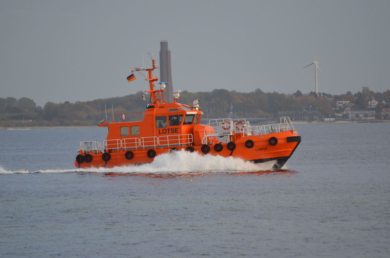 kiel, nature, clear sky, mode of transportation, port, orange color, ship traffic, waterfront, security, strande pilot boat, sea, outdoors, shipping, baltic sea
