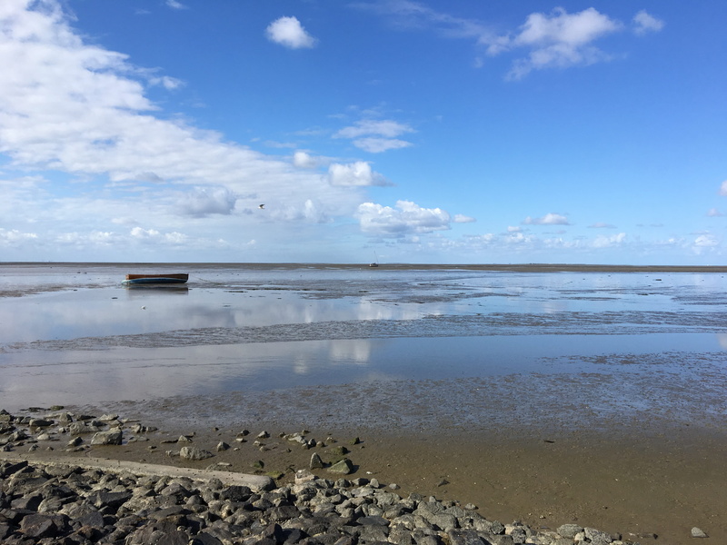 outdoors, nature, scenics - nature, horizon, beach, sea, reflection, sky, day, 4K, juist, ebb, east frisia, tranquil scene, no people, sand, horizon over water
