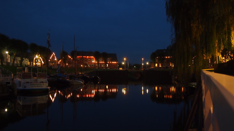 built structure, river, 4K, carolinensiel, building exterior, the city lights, moored, mood, port, holiday, sky, night, marina, north sea, illuminated