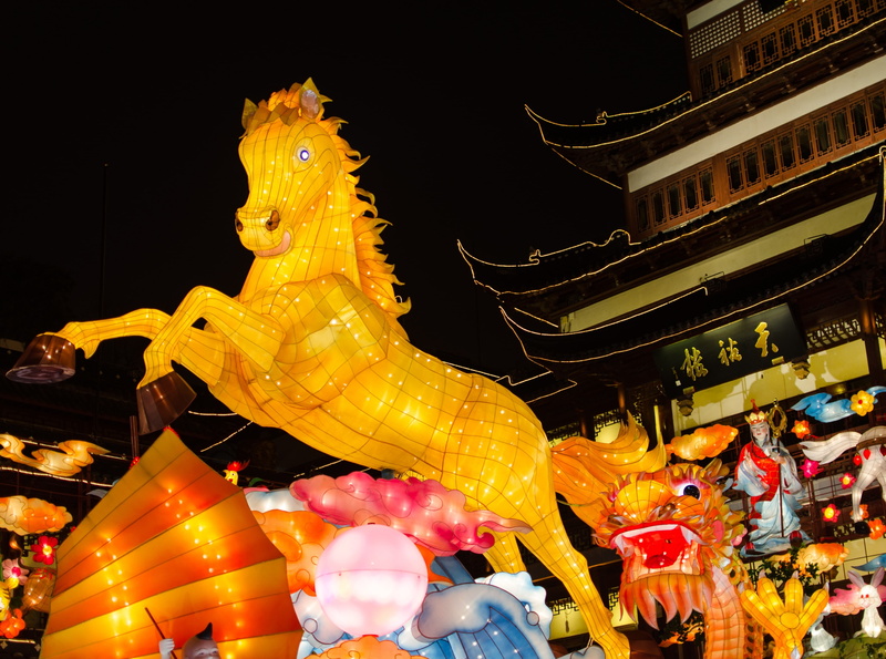 built structure, yu garden, spirituality, illuminated, chinese lantern festival, architecture, decoration, building, building exterior, Chinese, belief