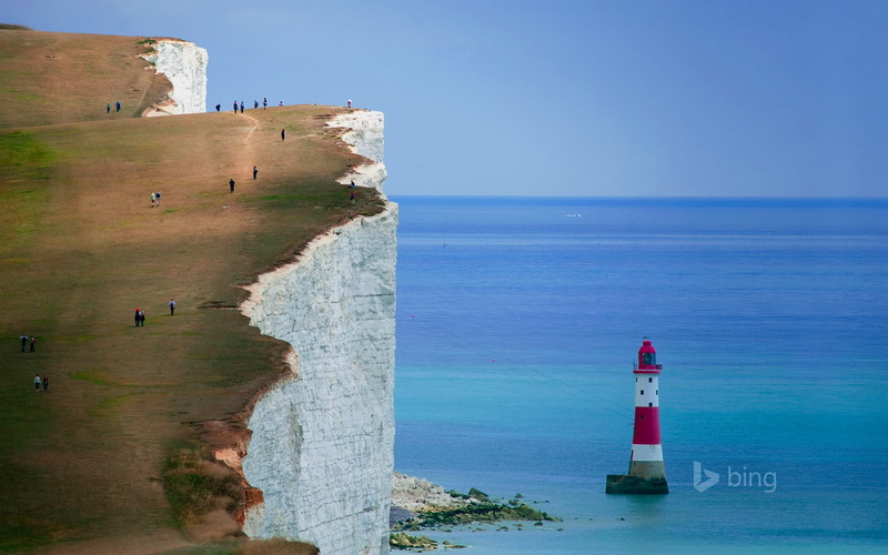 Seven Sisters, coast, 1080P, sea, cliff, England, landscape, nature