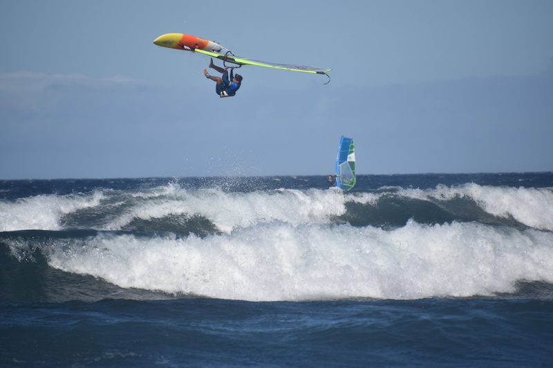 aquatic sport, water, sport, action, mid-air, fun, sky, wave, 5K, recreational pursuit, beach and windsurfing, wind waves, jumping, windsurfing, surfing