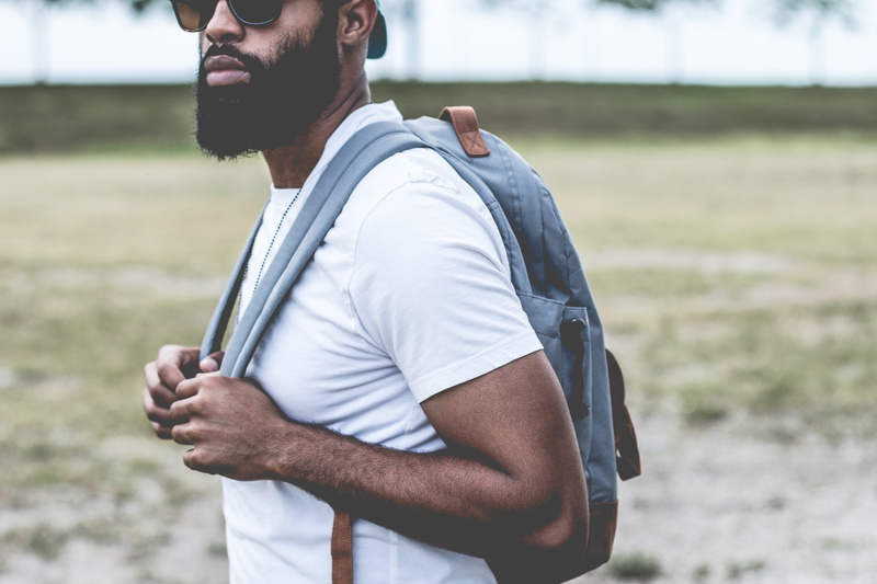 white, lifestyles, males, sunglasses, 5K, one person, real people, leisure activity, neck, beard, standing, outdoors, young men, handsome, crew, fashion