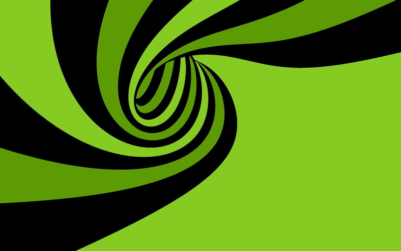 remolino, abstracto, verde, vector, 2K, negro