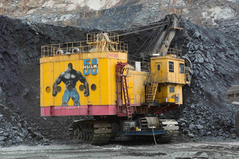 2K, loading, ECG, экг12А, the technological process, excavator