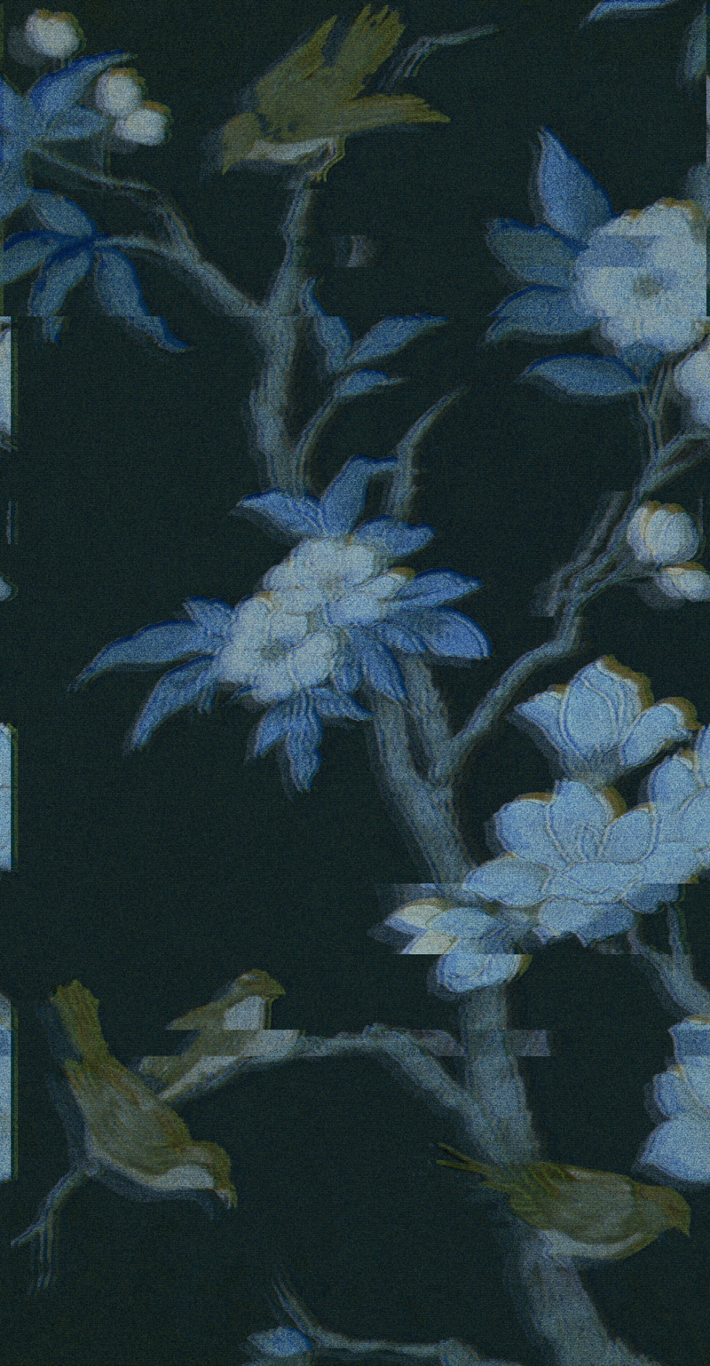 flowers, 2K, digital art, vaporwave, glitch art