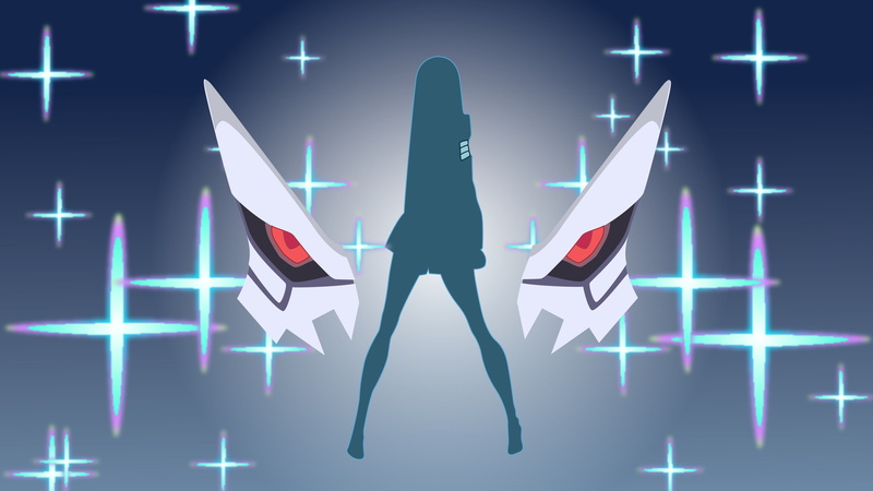 arrow symbol, studio shot, 4K, Kiryuin Satsuki, Kill la Kill, pulse trace, illuminated, shape, digital composite, human hand, indoors, futuristic, human body part