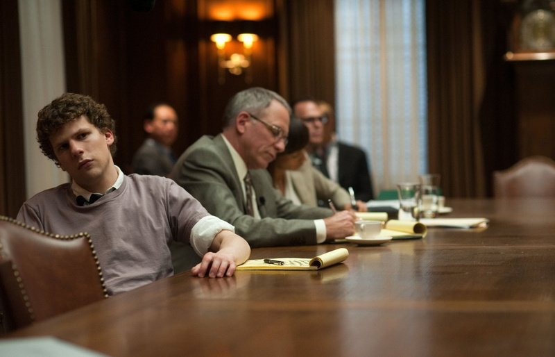 business, women, table, The Social Network, males, indoors, meeting, headshot, office, board room, adult, Movie, group of people, mature men, Jesse Eisenberg