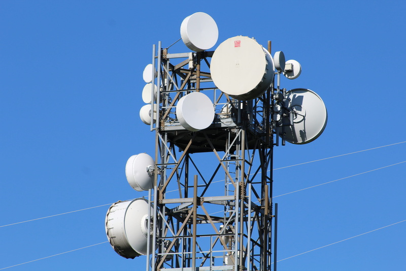 telecommunications, radio waves, global communications, nature, satellite dish, sky, electrical engineering, tower, send, satellite, radio wave, clear sky