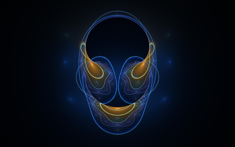 smoke, imagination, 1080P, form, blue, figure, yellow, face, artwork, ellipse