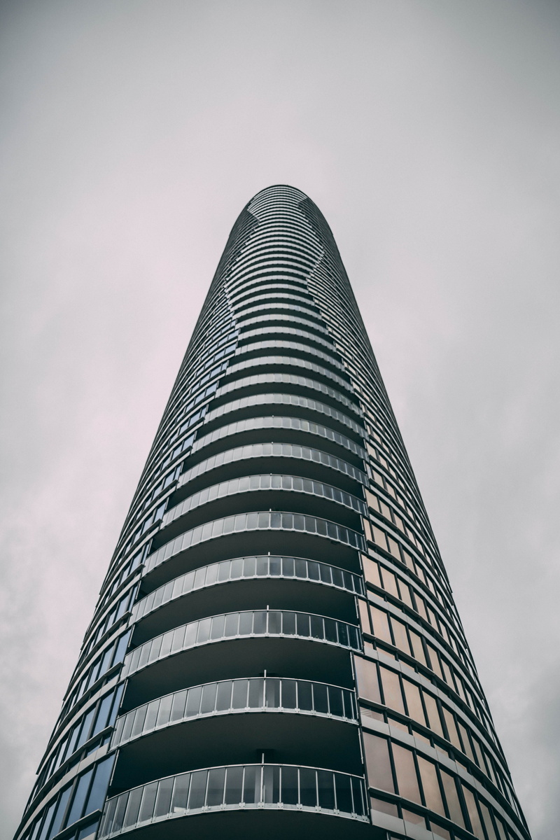 port, area, low Angle View, sky, nyc, steel, one, window, shape, minimal, tall - High, cityscape, tower, modern, blue, skyscraper, built Structure, cloudy