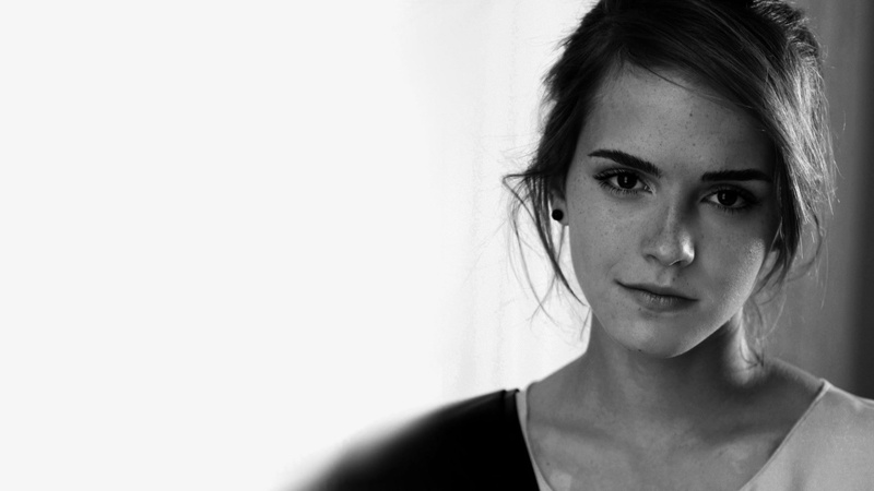 model, women, Emma Watson, monochrome, actress, 1080P