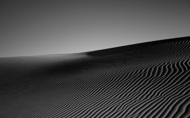 2K, photography, monochrome, sand, lines, desert, nature