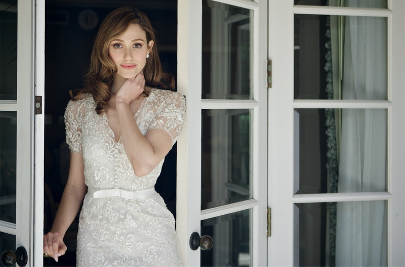 for the series, hairstyle, in white, actress, dress, makeup, 1080P, photoshoot, is, Emmy Rossum, Shameless, brunette, singer