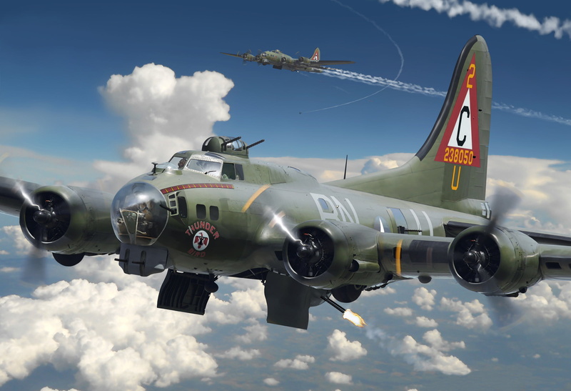 propeller, war, WW2., the crew, plane, armed Forces, airshow, the plane, USA, four-engine, blue, technology, bomber, airplane, landing - Touching Down